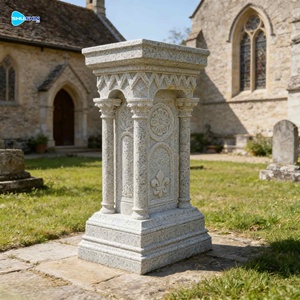 现代大教堂大理石讲坛讲台基督教石雕雕塑，适用于教堂和寺庙户外使用 - Product Image 2