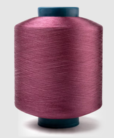 Dope Dyed Polyester Yarn 150D FDY 350TPM Twisted Polyester Yarn