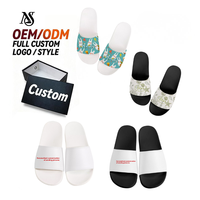 Sandalias Unisex de Diseño Personalizado, para Verano, para el Hogar, Baño, Antideslizantes, Suela Suave, para Interiores y Exteriores, Punta Abierta