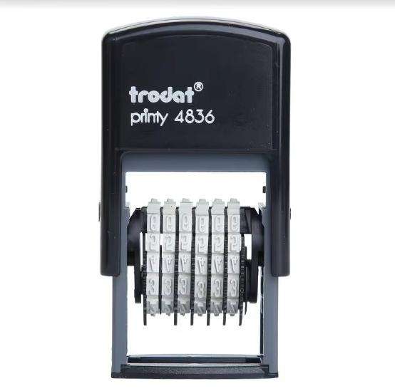 4836 (incluyendo la tabla de impresión en blanco) 6 tiras de caracteres