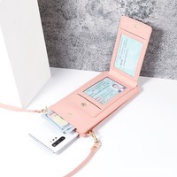 Tas Selempang Ponsel Wanita Custom, Kompatibel Layar Sentuh, Banyak Slot Kartu, Tali Dapat Disesuaikan, Ringan, Rantai Modis, Untuk Sehari-hari