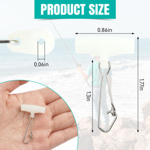 30 connecteurs de lest coulissant Duo-Lock en acier inoxydable robuste <span class=keywords><strong>pour</strong></span> la pêche en mer et la pêche au poisson-chat - Product Image 2