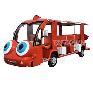 Bus électrique semi-fermé pour visites touristiques avec fenêtres flexibles, véhicule utilitaire pour parcs et transport de marchandises - Product Image 3