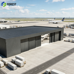 Hangar Modular de Acero Estructural para Aviones, de Gran Altura, Prefabricado, de Alta Resistencia, para Mantenimiento de Aeronaves - Product Image 1