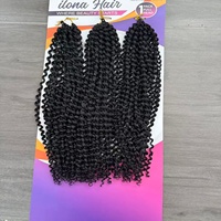 Cheveux Passion Twist Freetress Water Wave, extensions de cheveux synthétiques pour tresses au crochet, pour Boho Locs, Faux Locs, Butterfly Locs