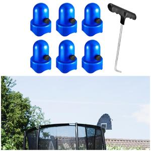 Giocattoli da esterno 6 pezzi-Tappi con asta per trampolino con bulloni a vite - Product Image 2