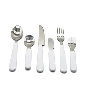 Utensílios de mesa personalizados, talheres em branco com transferência de calor, faca e colher, garfo, utensílios de mesa, branco para impressão de logotipo