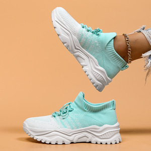 <span class=keywords><strong>Chaussures</strong></span> de sport décontractées pour femmes grandes tailles 40-44, respirantes, légères, confortables, à enfiler, semelle extérieure en EVA - Product Image 1