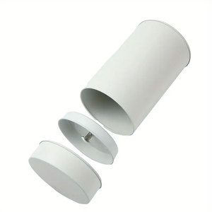 Scatole di Latta Rotonde per Tè in Metallo Nero Opaco Senza Saldature, Personalizzabili, Impilabili, per Biscotti e Tè, Pronte per la Spedizione (RTS) - Product Image 5