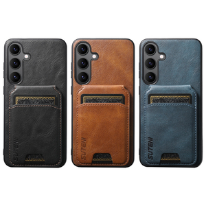 Funda de Lujo para Teléfono Móvil de Piel Sintética con Tarjetero y Soporte, Compatible con Carga Magnética/Inalámbrica para S26/S25/S24/S23/S22/Note 20 - Product Image 5