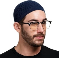 Gorro de Invierno Árabe Islámico Musulmán, Tejido Ondulado, Jacquard, para Hombre y Mujer