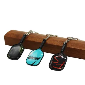 Wsnbwye Mới 5 pickleball Paddle dropshipping màu llaveros Quà Tặng Anime thăng hoa quạt cao su tự làm vợt Keychain bóng tennis