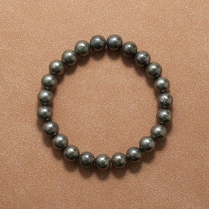 8mm Natural Polished Gemstones Jewelry Pyrite Healing <strong>Bracelet</strong> Semi-Precious Stretch <strong>Fashion</strong> <strong>Beaded</strong> <strong>Bracelets</strong> Unisex - Product Image 4