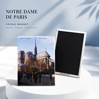 Imán de nevera al por mayor con diseño del Louvre y imagen de viaje impresa para programas de tiendas de regalos de museos