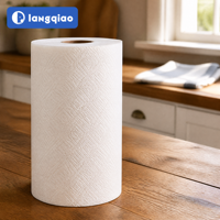 Essuie-tout en papier 2 plis TAD, pure pâte de bois, doux, confortable, haute absorption, résistant, pour la maison, la famille, la cuisine, usage quotidien