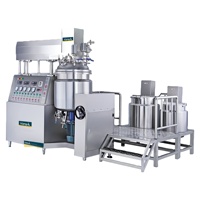 Grande machine cosmétique automatique pour la fabrication de dentifrice, homogénéisateur sous vide, émulsifiant, mélangeur de liquides, crèmes et poudres 500L