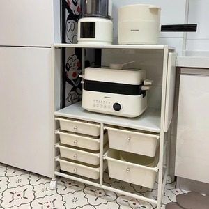 <b>Kitchen</b> sideboard, tea <b>cabinet</b>, storage <b>cabinet</b>, modern minimalist storage rack, living room <b>wall</b>-<b>mounted</b> movable storage - Product Image 3