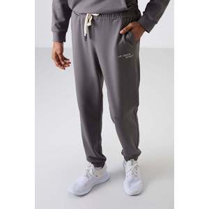 Conjunto Deportivo de Hombre en Gris Oscuro, Grueso, Suave, Texturizado, con Bordado, Mezcla de Algodón, de Air Jones - Modelo 85255 - Product Image 6