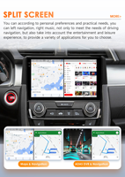Radio para Auto Android CARUPEZ de 9 Pulgadas con GPS y CarPlay Integrados para Honda Civic 10ª Generación 2016-2021 (compatible con amplificador OEM, cámara, radar)