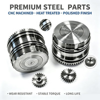 Kit de tambour d'embrayage robuste traité thermiquement, couple élevé, engrenage non standard, pour excavatrice et tracteur, dessins OEM personnalisés, échantillons de test, acier