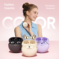 Écouteurs sans fil de luxe style bijoux, étui de chargement sphérique esthétique, casque Bluetooth TWS avec finition chromée, cadeau d'hiver