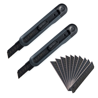 Couteau utilitaire de bricolage de qualité supérieure avec lames de 9mm et 18mm de large ouvre-boîte Exacto et couteau pour l'artisanat de bureau à domicile OEM personnalisable