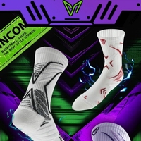 Chaussettes de basket-ball pour hommes, antidérapantes, compressives, chaussettes de sport athlétiques, chaussettes de performance respirantes et amortissantes pour l'entraînement