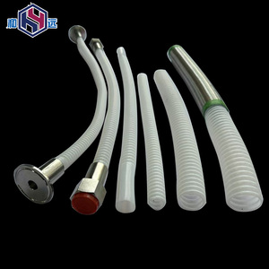 Tubo Corrugato in PFA Resistente alla Corrosione e agli Acidi-Alcali, Tubo a Fisarmonica F46, Soffietto Trasparente in <span class=keywords><strong>PTFE</strong></span>, Tubo Corrugato in PFA - Product Image 3