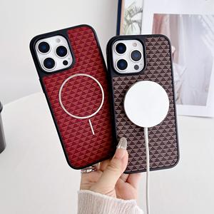 Gran oferta de fundas de teléfono magnéticas Electrop de lujo para iPhone 16 Pro Max 15 <span class=keywords><strong>14</strong></span> Protector de pantalla PC PU cuero OPP bolsa de embalaje - Product Image 2