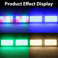 Projecteur Stroboscopique LED 3-en-1 ZY 350W RGB DMX512 à Effet Pixel Wash 24 Segments, Étanche IP65 pour Scène, DJ, Discothèque et Événements