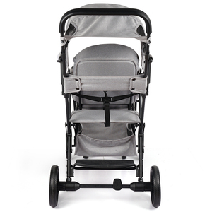 OEM ODM Landau <span class=keywords><strong>double</strong></span> pour enfant Poussette jumelle légère en métal pliable et pratique pour le voyage des enfants <span class=keywords><strong>Chariot</strong></span> deux places pour bébé - Product Image 4