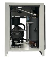 Compresseur d'air industriel à vis de haute qualité, 20HP, 15kw, 8 bars, vitesse variable, économie d'énergie