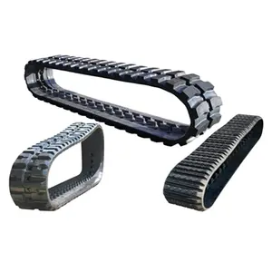 Mini Graafmachine Digger Rubber Rupsbanden 300X52.5X82 400X72.5X74 Voor Bouwmachines Verkoop