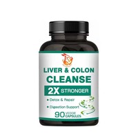 Capsules de nettoyage du foie et du côlon, extrait de chardon-Marie, extrait d'artichaut, soutien à la santé du foie, compléments alimentaires végétaliens pour adultes