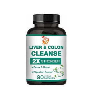 <b>Liver</b> Colon Cleanse Capsules Milk Thistle Extract Artichoke Extract <b>Liver</b> Health Support Adult Vegan Dietary <b>Supplements</b> - Product Image 1