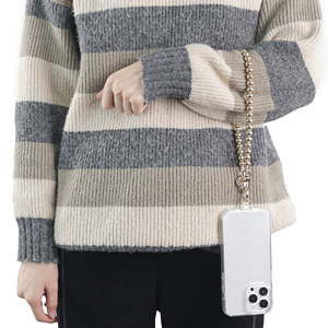 Sangle de téléphone personnalisée <span class=keywords><strong>perle</strong></span> perlée or cuivre bracelet de téléphone 30CM 38CM 123CM Correa De Movil De Bolas chaîne de charme de téléphone - Product Image 5