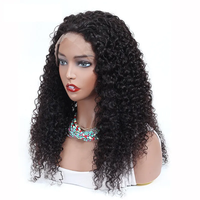 Perruques brésiliennes à dentelle transparente 13x4 avec cuticules alignées pour femmes noires, 180% de densité, pré-épilées, sans colle, bouclées, longues