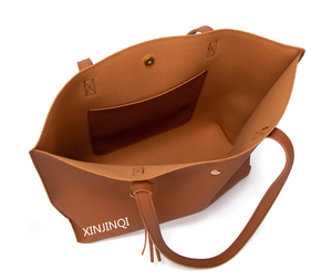 <span class=keywords><strong>Sac</strong></span> en cuir PU de grande capacité pour femmes, fourre-tout léger, doux et uni avec bracelet, offre spéciale, - Product Image 5