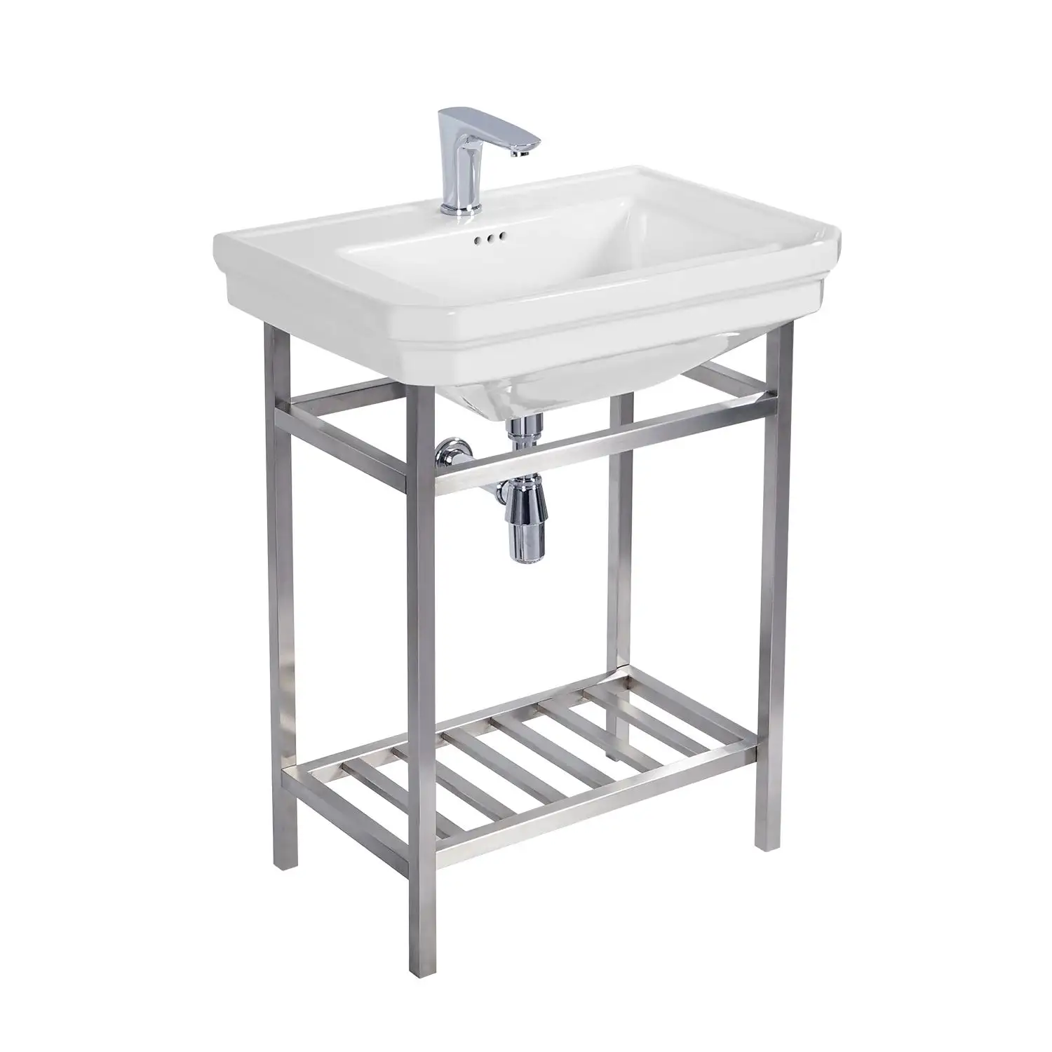 MEILONG MB-2060SC4 cUPC Console Sink Rectangle Modern Design 26 inches / 67 cm Lavatory Freestanding Metal Console Sink