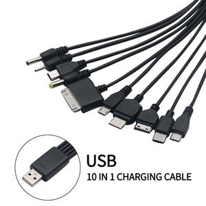 Cavo USB multifunzione 10 in 1, cavo di ricarica universale per telefono, cavo di ricarica multi-terminale per <span class=keywords><strong>caricabatterie</strong></span> per telefono Samsung <span class=keywords><strong>Nokia</strong></span> - Product Image 1