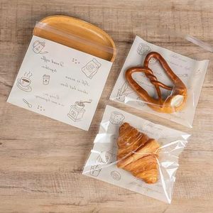 Özel tasarım şeffaf kendinden yapışkanlı OPP ambalaj çanta gıda sınıfı küçük plastik poşetler ekmek çerez Bagel için - Product Image 3