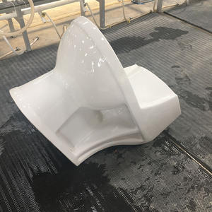 WC en céramique économique avec siphon en P, dispositif urinaire, fabricant de toilettes avec siège de toilette à fermeture douce - Product Image 4