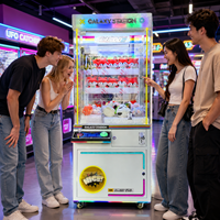 Machine à griffes à monnayeur Naughty Dog avec accepteur de billets, garantie 1 an, en anglais, pour enfants de 6 ans et plus, jeu cadeau