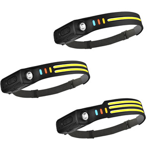 Lampe frontale LED rechargeable USB 200m pour cyclisme, pêche et activités nocturnes en extérieur - Product Image 1