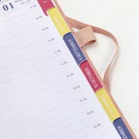 Agenda 2026 de Lujo A5 con Correa Elástica, Libretas de Notas, Regalos Promocionales, Diario de Cuero PU Personalizado, Agenda Diaria Personalizada