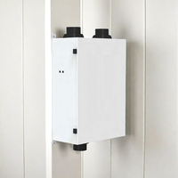Machine de purification d'air et de déshumidification tout-en-un murale silencieuse, compresseur, capacité de 20 L/jour, drainage continu