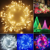 Guirlandes lumineuses de Noël extérieures YN Starlight Copper, étanches, 8 modes, taille et couleur personnalisées