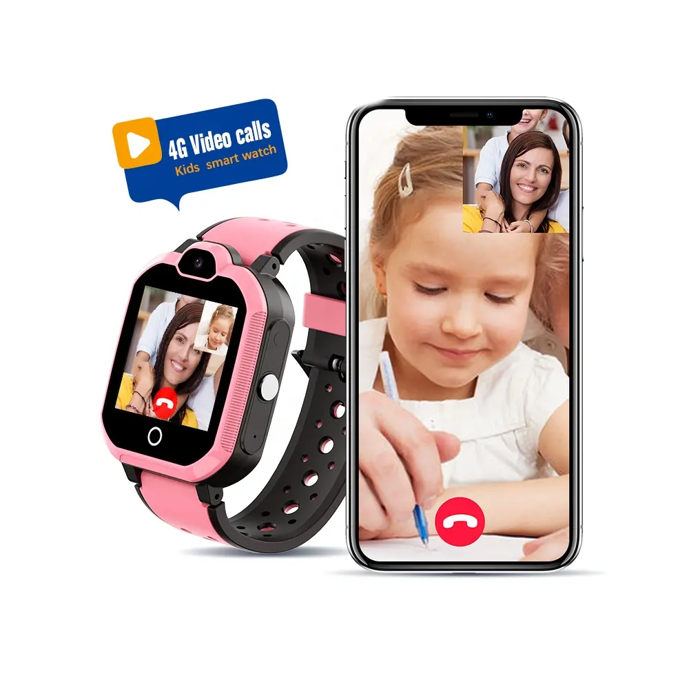 Hot Stijl Kids Talk Smartwatch Video Bellen Precieze Locatie Wearable Apparaat Smart Horloge Met App Zonder Advertenties