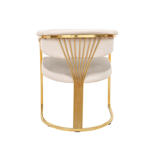 Chaise <span class=keywords><strong>de</strong></span> salle à manger en acier inoxydable au design moderne, chaise <span class=keywords><strong>de</strong></span> salle à manger en <span class=keywords><strong>velours</strong></span> <span class=keywords><strong>vert</strong></span> avec accoudoirs, chaise <span class=keywords><strong>de</strong></span> salle à manger <span class=keywords><strong>de</strong></span> luxe dorée - Product Image 4