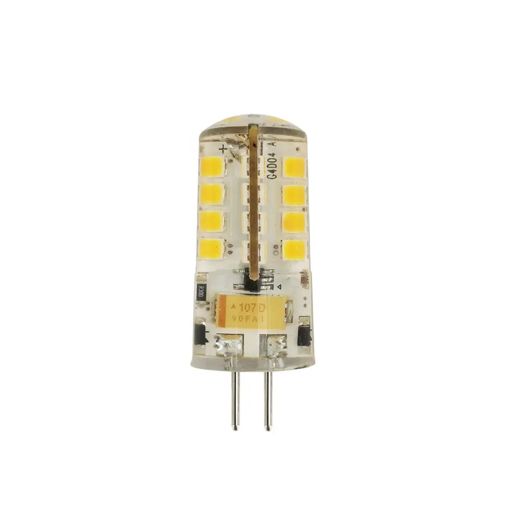 ETLリストIP65防水4W12VAC/DCLEDシリコンG4電球ランドスケープパスツリー照明器具用銅バイピンベースランプ